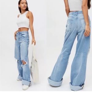 Urban Outfitters | BDG Skater Extra Baggy Stretch High Rise Flare Jeans 27 Waist